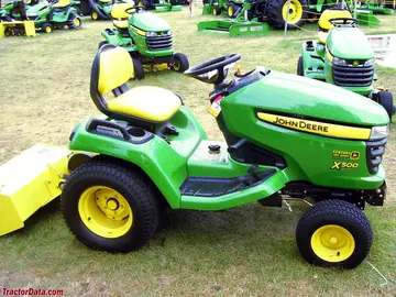 John Deere X500, vista del lado derecho
