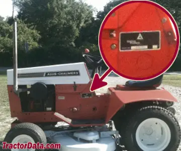 Allis Chalmers 312 Seriennummernstandort