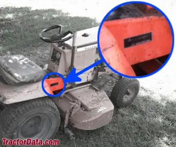 Localização do número de série Allis Chalmers 610