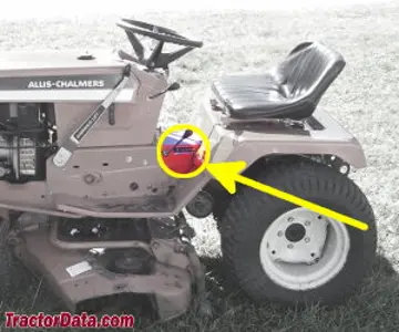 Allis Chalmers 920 Seriennummernstandort