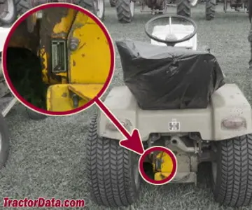 Cub Cadet 147 Seriennummernspeicherort