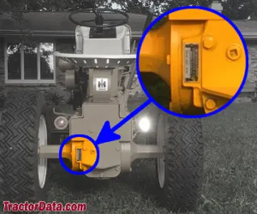 Localização do número de série Cub Cadet 109