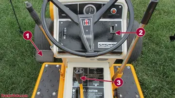 Controles de transmissão Cub Cadet 128