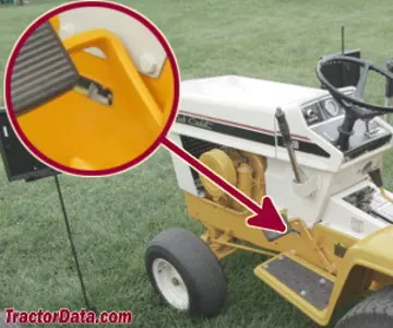 Localização do número de série Cub Cadet 128