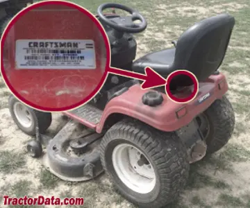 Standort der Seriennummer Craftsman 917.27607