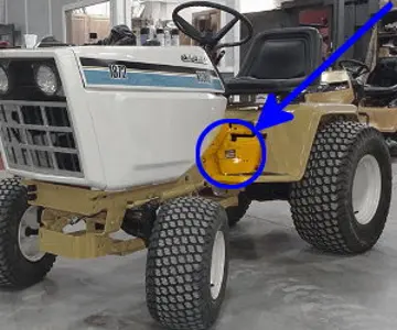 Cub Cadet 1872 Seriennummernstandort