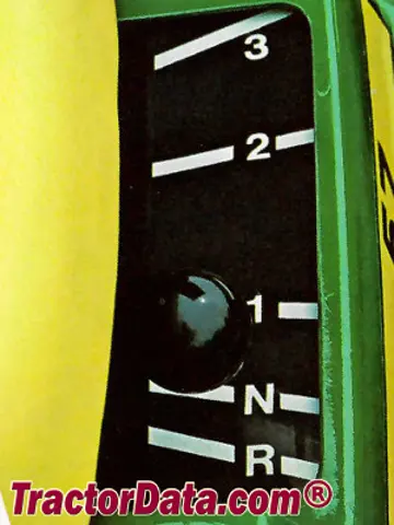 Controles de transmisión John Deere 57