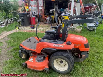 Kubota ZG23 Rasenmäher mit Nullpunktlenkung.