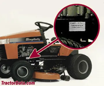 Localização do número de série Massey Ferguson 2512G