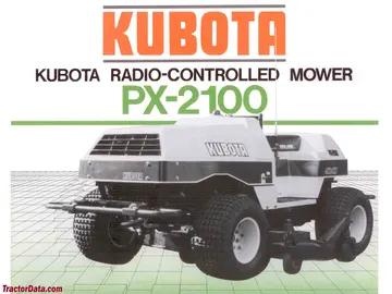 Kubota PX-2100 RC Mäher Verkaufsbild.