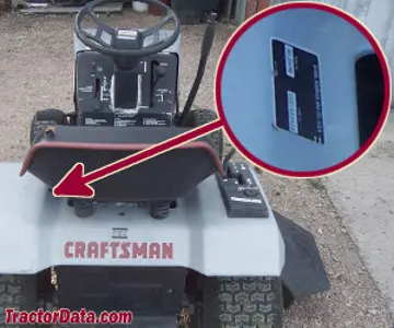 Standort der Seriennummer Craftsman 917.25479