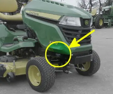 John Deere X570 Seriennummernstandort