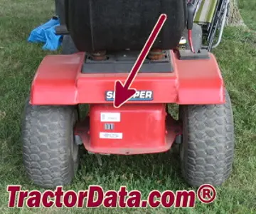 Snapper LT145H38DBV serial number location