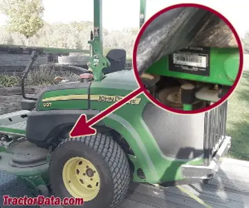 John Deere 997 Seriennummernstandort