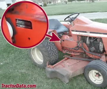 Allis Chalmers 720 Seriennummernstandort
