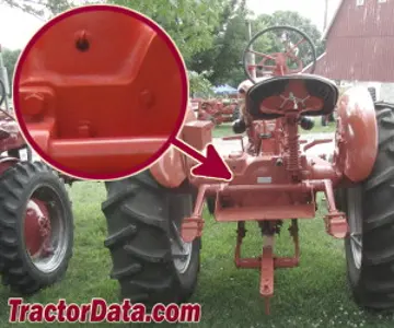 Allis Chalmers WD Seriennummer Standort