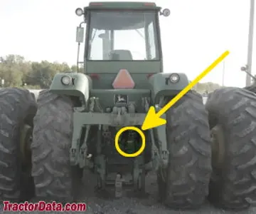 Standort der Seriennummer John Deere 8640