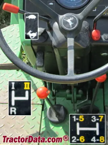 John Deere 2150 Getriebesteuerungen