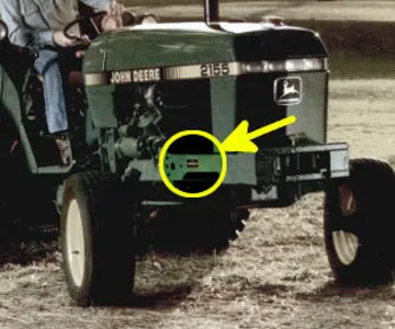 Localização do número de série John Deere 2555