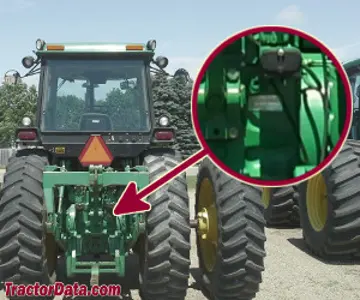 John Deere 4555 Standort der Seriennummer