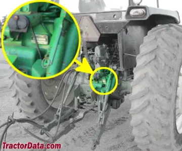 Standort der Seriennummer John Deere 4255
