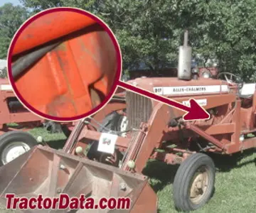 Allis Chalmers D17 Seriennummernstandort