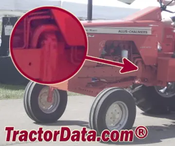 Allis Chalmers 190XT 序列号位置