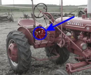 Standort der Seriennummer Farmall A