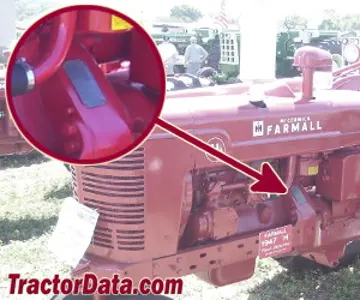 Standort der Seriennummer Farmall H
