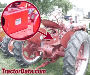 Standort der Seriennummer Farmall Super C