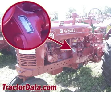 Standort der Seriennummer Farmall Super M