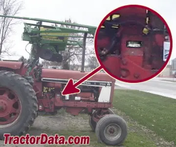 Standort der Seriennummer International Harvester Hydro 86