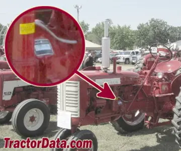Standort der Seriennummer Farmall 230