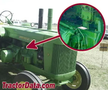 Standort der Seriennummer John Deere R