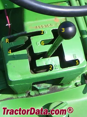 Controles de transmisión John Deere 620