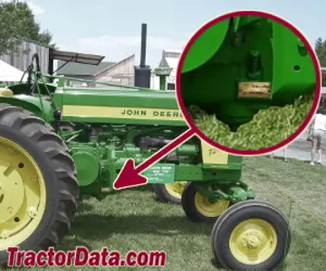 Localização do número de série John Deere 720