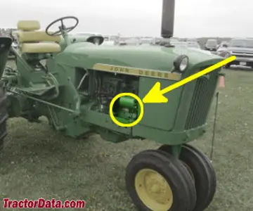 Localização do número de série John Deere 2010