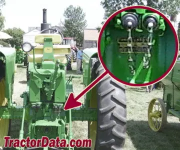 Localização do número de série John Deere 3010
