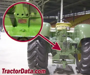 John Deere 5010 Seriennummernstandort