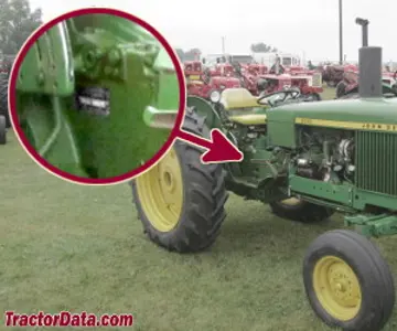 Standort der Seriennummer John Deere 1520