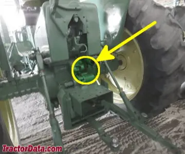 John Deere 2510 Seriennummernstandort
