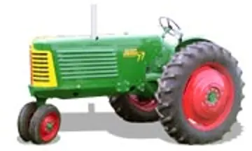 Oliver 77 tractor de cultivo en hileras foto