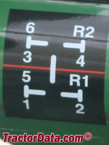 Oliver 1655 controles de transmissão