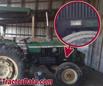 Localização do número de série John Deere 1530