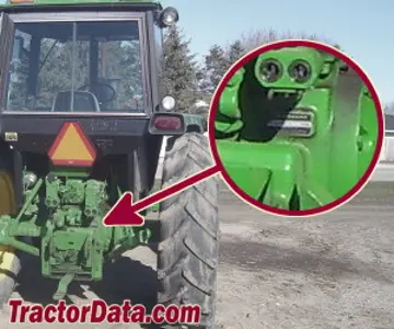 John Deere 4040 Seriennummernstandort