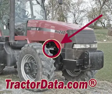 CaseIH MX270 序列号位置