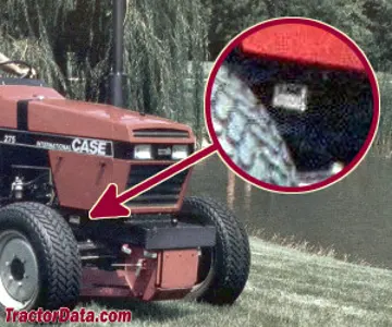CaseIH 275 Seriennummernstandort