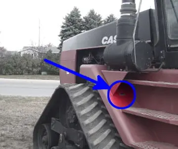 CaseIH 9370QT 序列号位置
