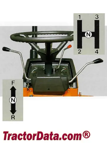 Kubota L2250 Getriebesteuerungen