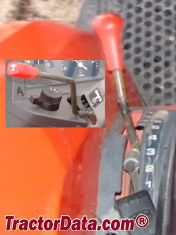 Kubota L3600 Getriebesteuerungen